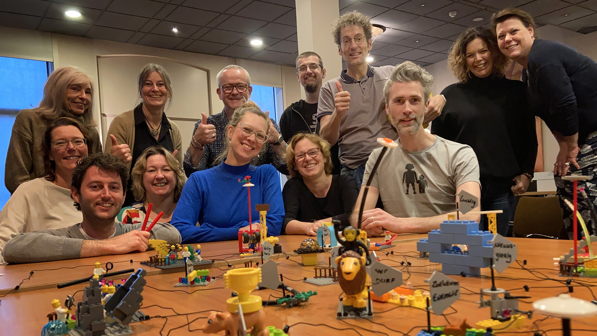 Groepsfoto met Marcel de Jong 