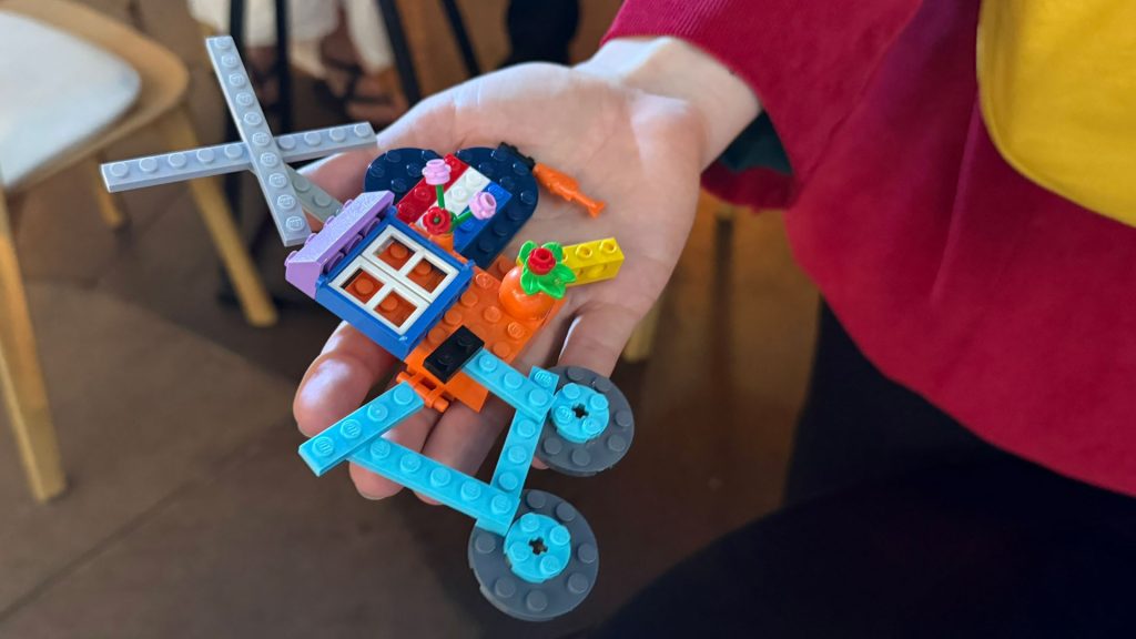 Hollandse scene koelkastmagneet van LEGO® bouwstenen